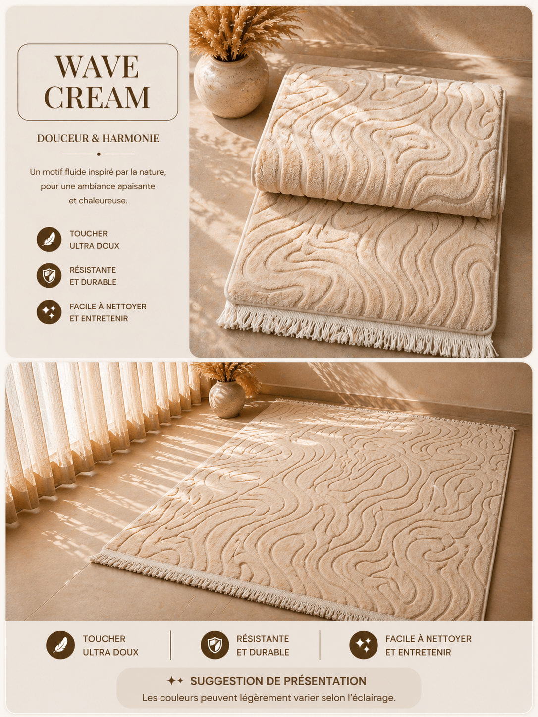 Moquette Wave Cream - Édition Premium
