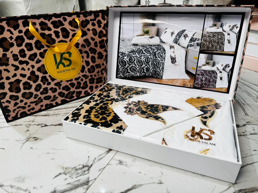 Parure de Lit Sultana – 6 Pièces • Modèle Premium Confort & Élégance