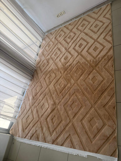 Salon avec moquette Chevron Sahara