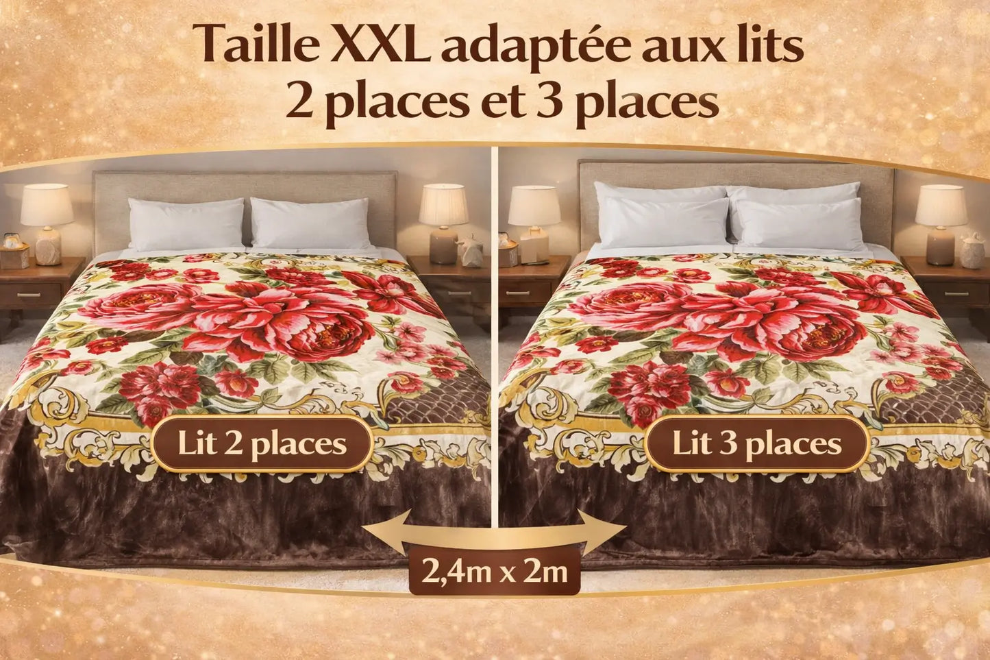 🥶 Couverture Hiver Luxe™ – Douce, épaisse et incroyablement chaude